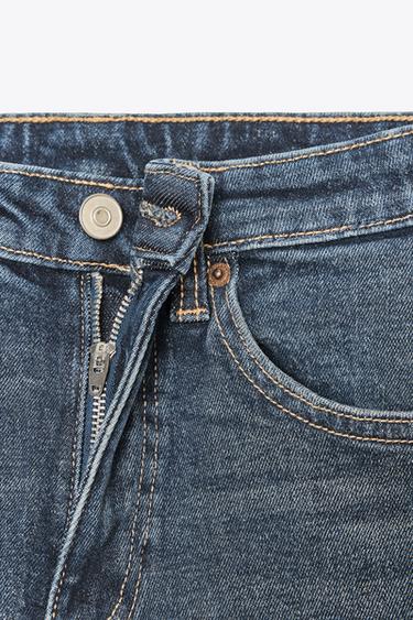 TRF CROPPED HIGH-WAIST BELL BOTTOM JEANS - Bleu marine de Zara - Image 2