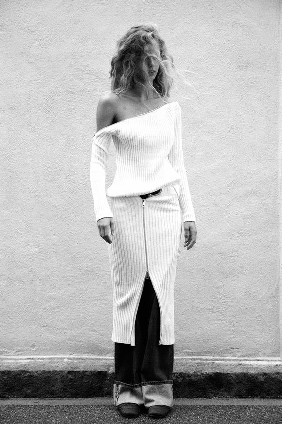 CHENILLE SWEATSHIRT AND SKIRT SET ZARA Hungary / Magyarország