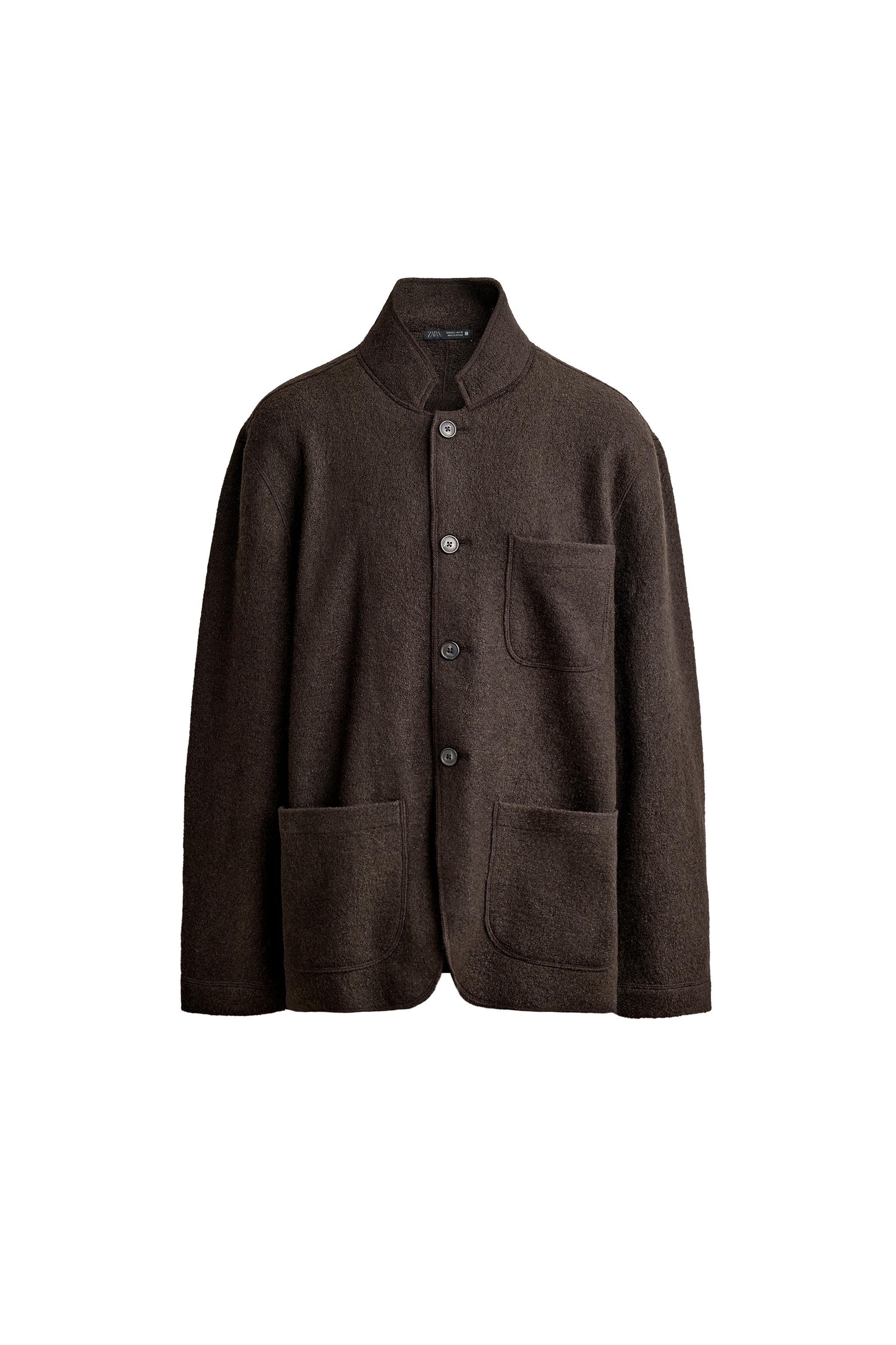 WOOL BLEND RELAXED FIT BLAZER