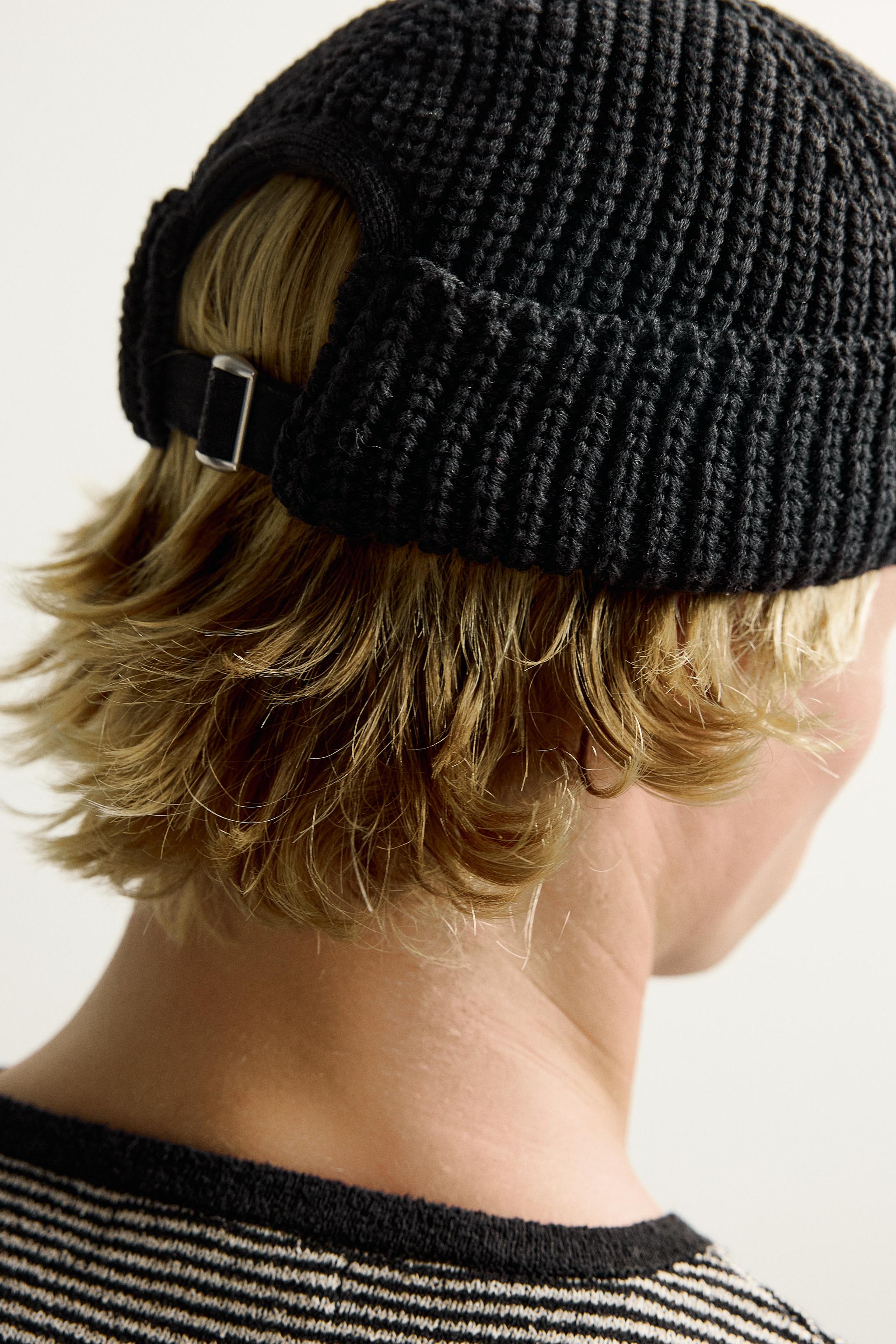 COTTON BLEND KNIT BEANIE