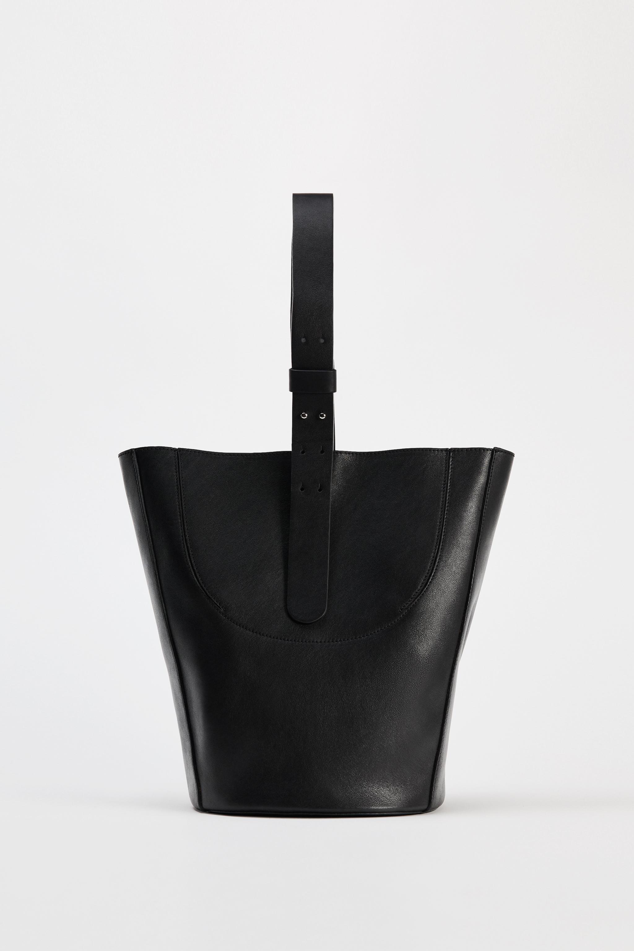 Zara Soft Leather Bucket deals Bag