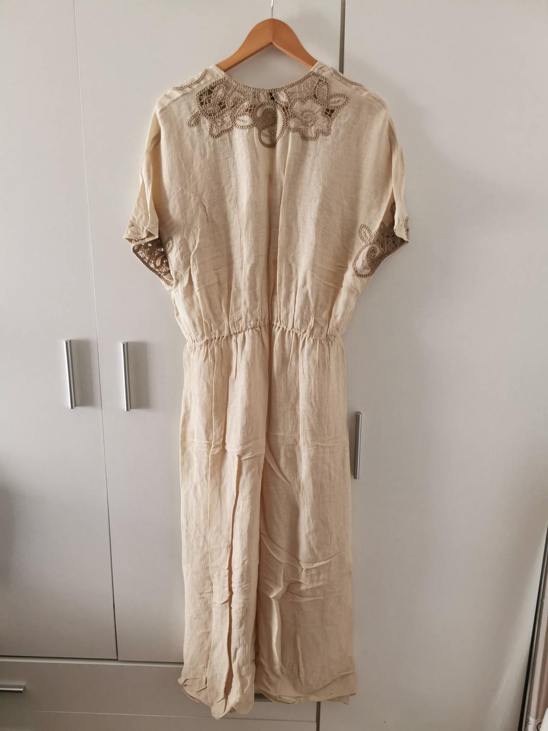 LINEN BLEND DRESS WITH EMBROIDERY - LIMITED EDITION - Image 4