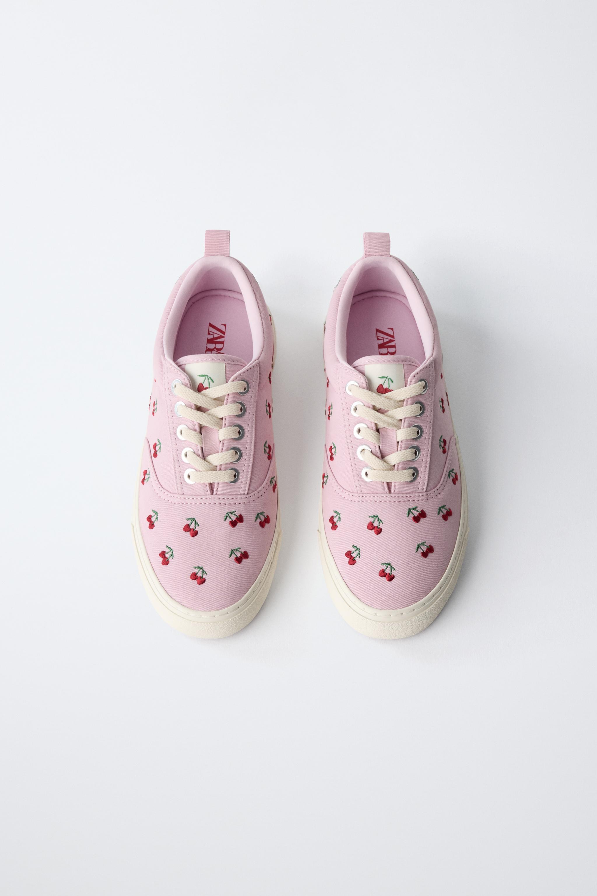 EMBROIDERED COTTON SNEAKERS