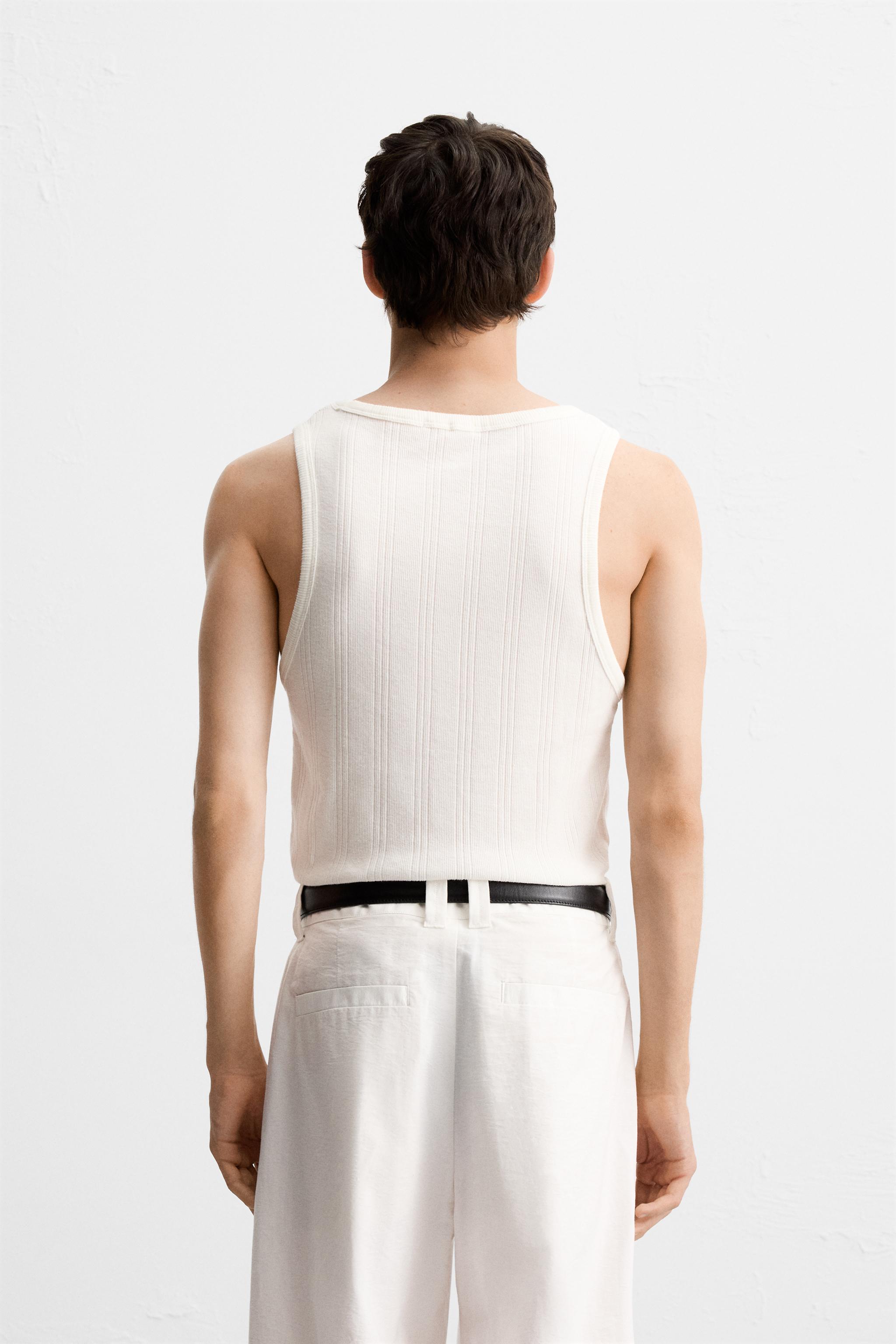 テクスチャータンクトップ - ホワイト | ZARA Japan / 日本