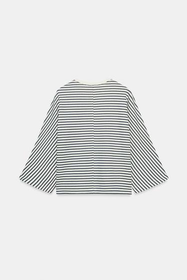 OVERSIZE STRIPED T-SHIRT - striped by Zara - Image 6