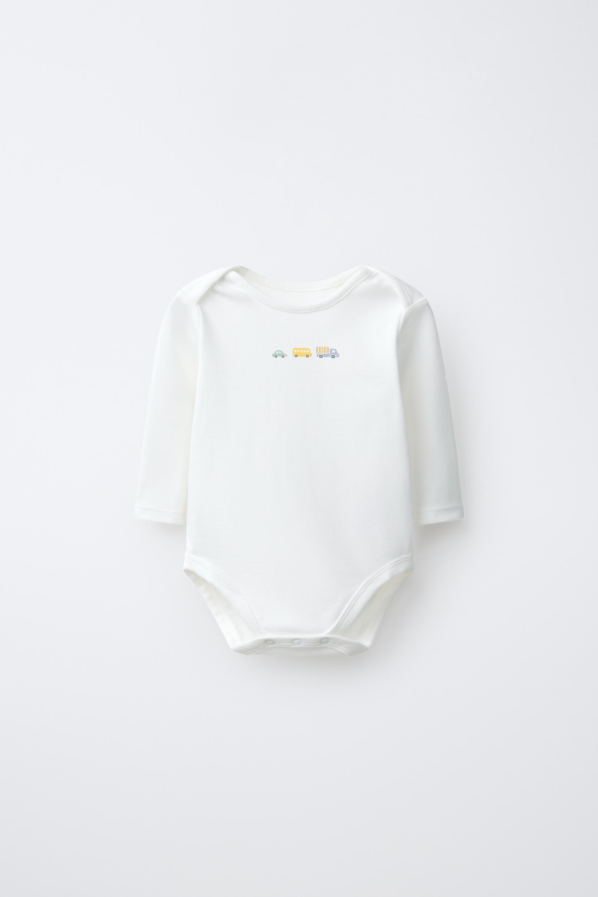 FIVE-PACK CAR PRINT BODYSUITS