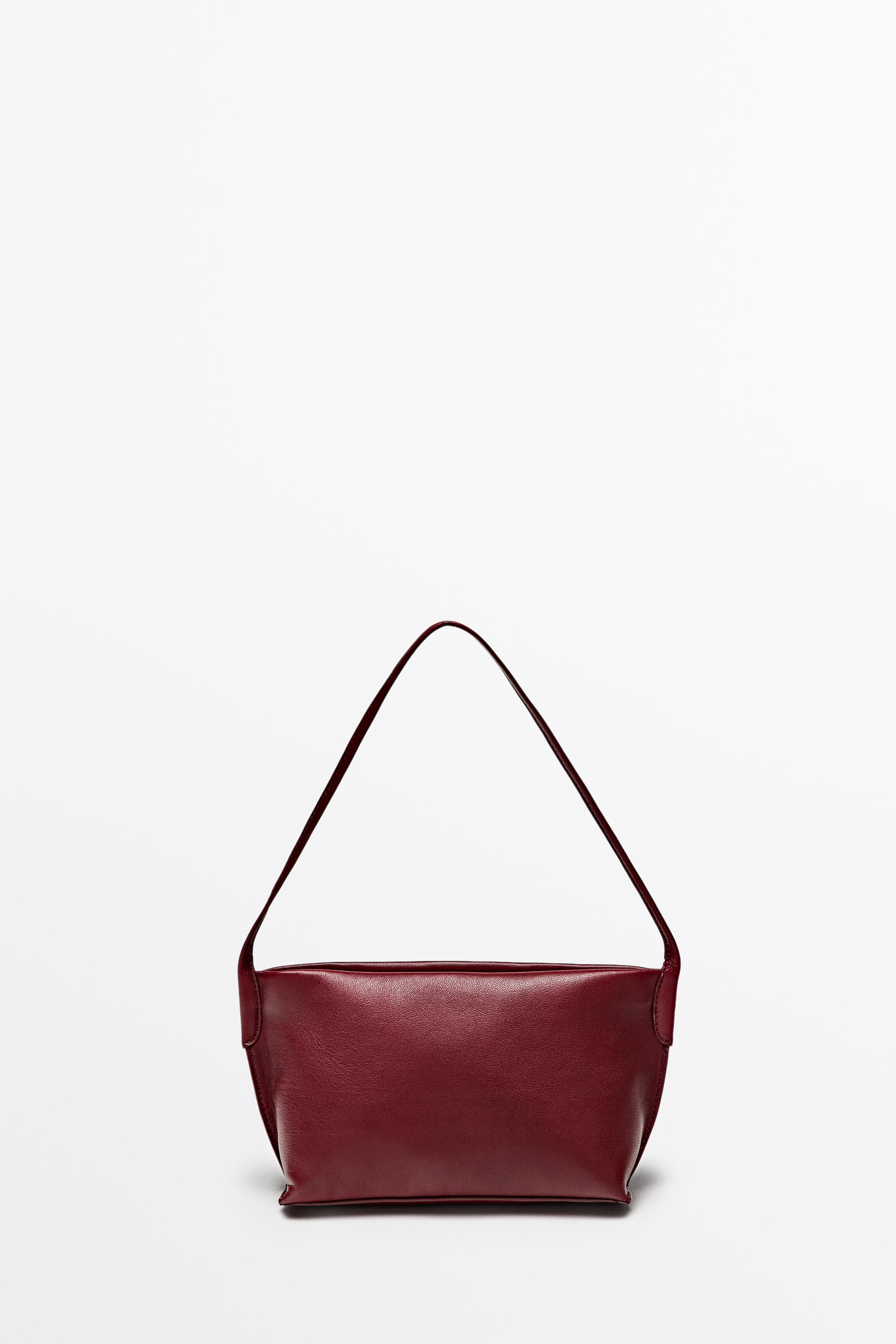 Nappa leather shoulder bag