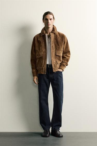 JEANS RETA - Azul-marinho-escuro da Zara - Imagem 0