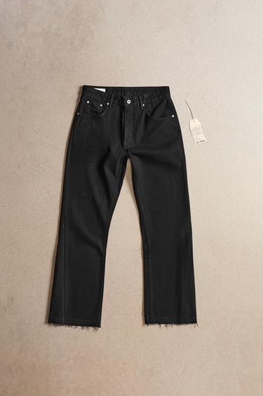 JEANS FLARE FIT - Negro de Zara