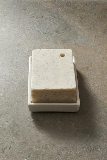 WHITE EARTHENWARE BATHROOM SOAP DISH - White by Zara - Image 3