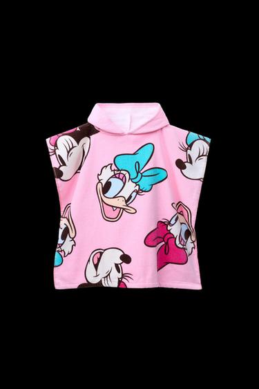 MINNIE MOUSE AND DAISY PRINTED TOWELLING PONCHO © DISNEY - Pink by Zara - Image 0