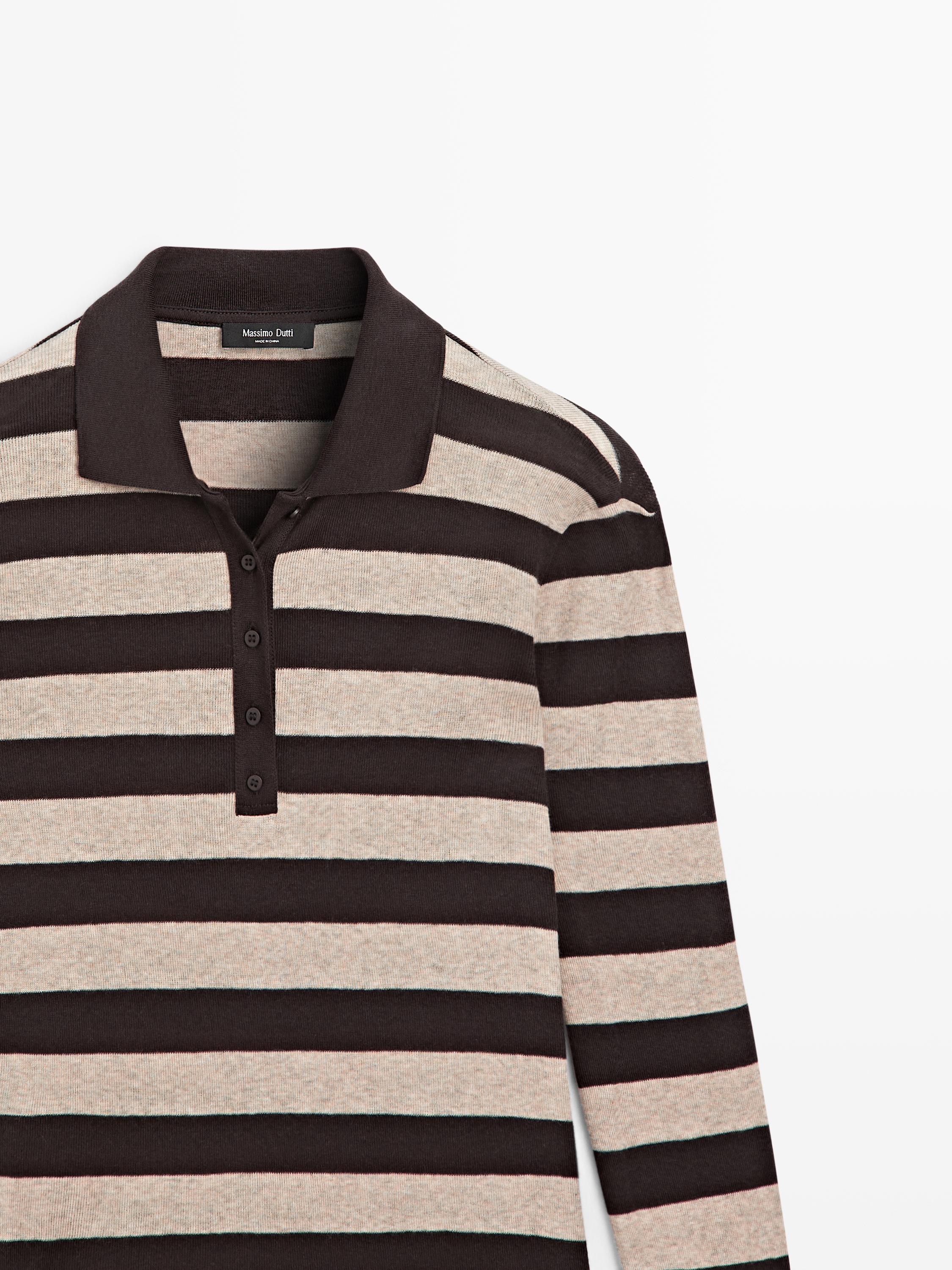 Polo en maille de coton mélangé