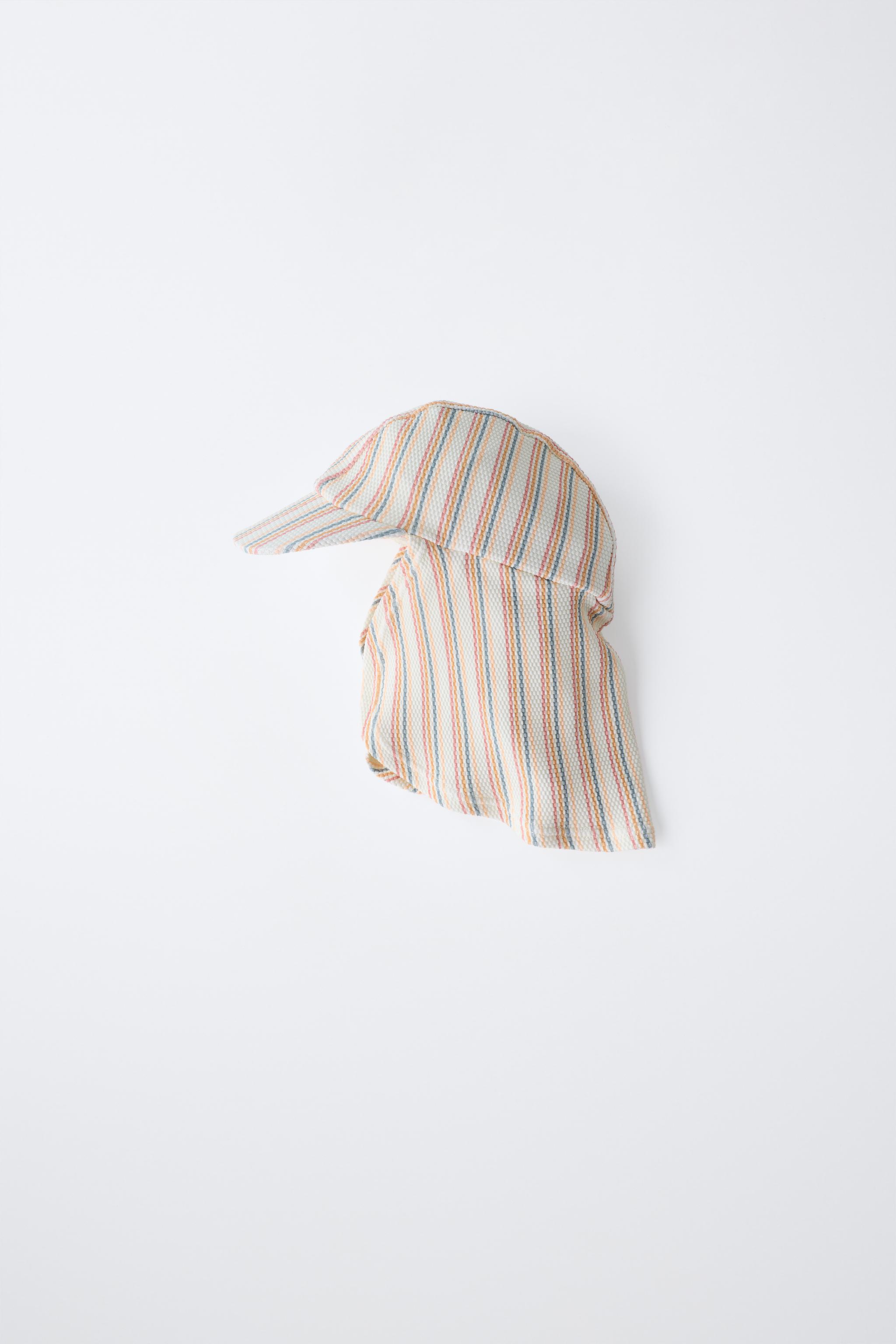 STRIPED SWIM HAT