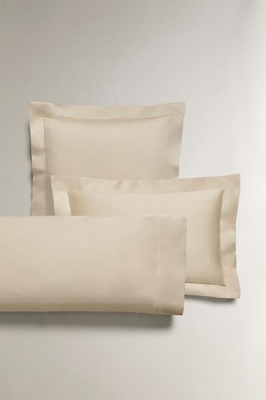 THICK SATEEN PILLOWCASE (300 THREAD COUNT) - Beige by Zara