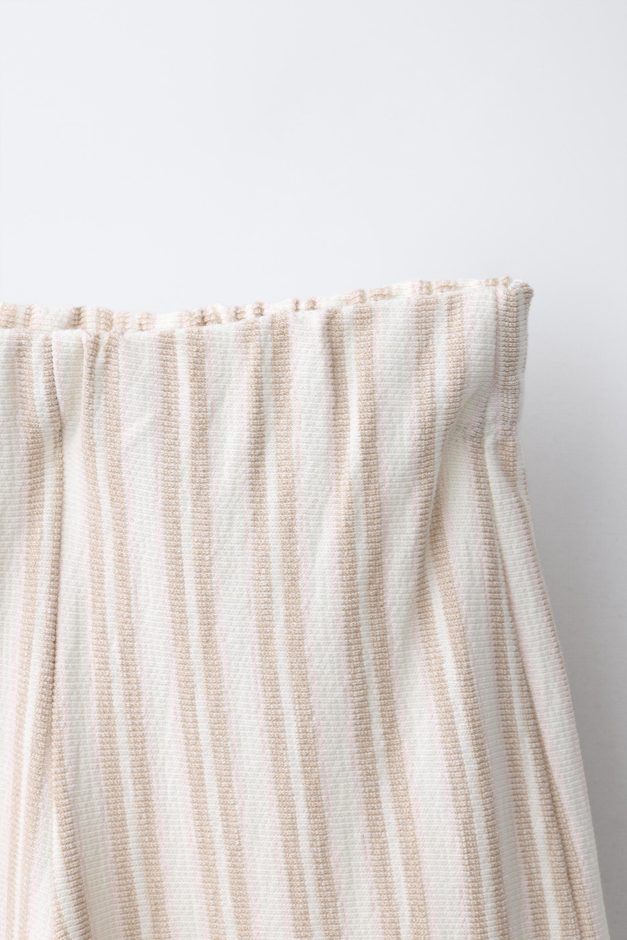 PANTALON CARGO WIDE LEG À RAYURES