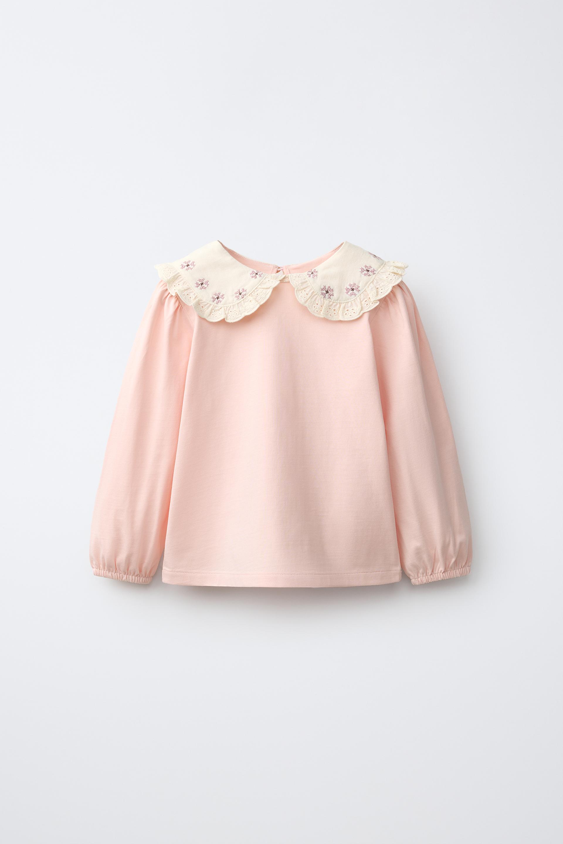 Embroidered Collar T-Shirt