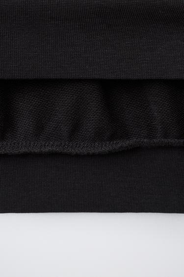 T-SHIRT EN MOLLETON AVEC INSCRIPTION - Anthracite foncé de Zara - Image 3