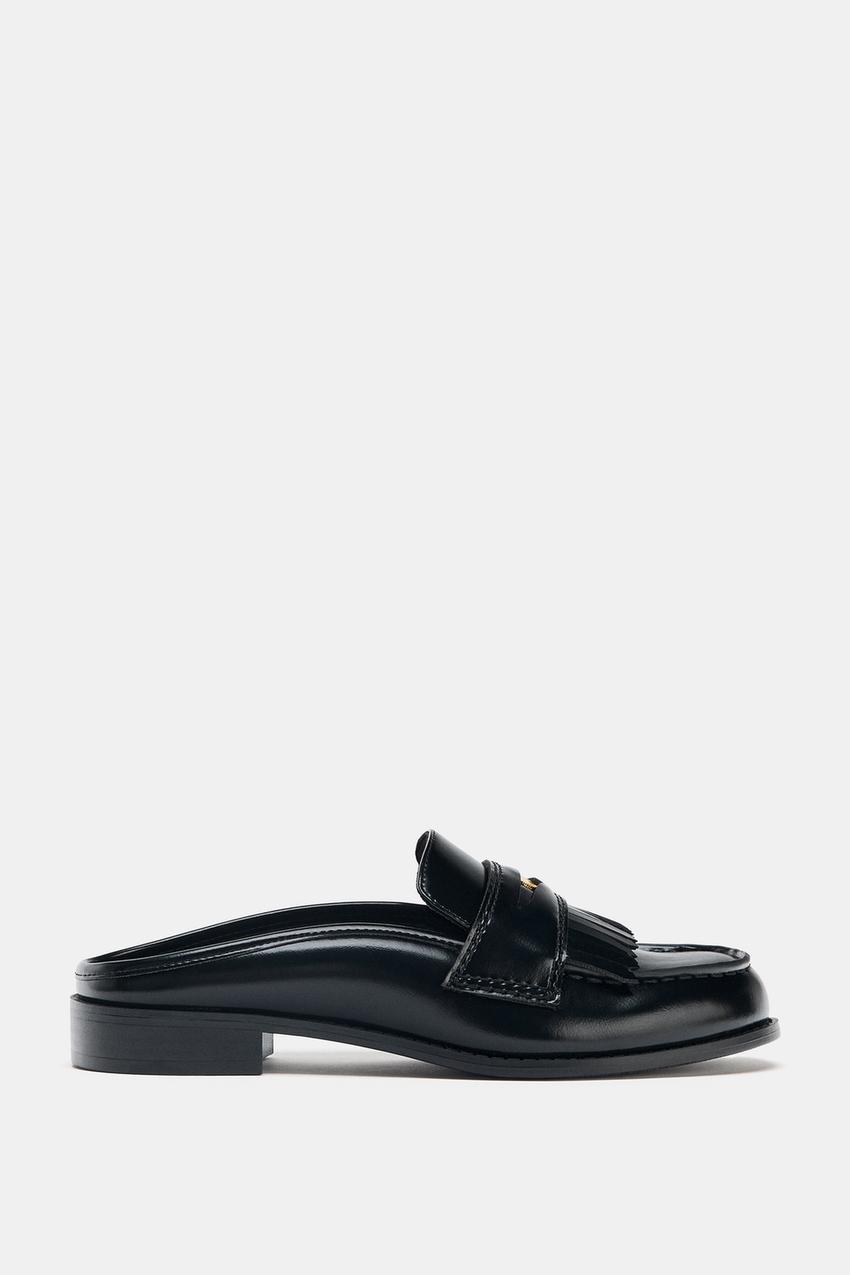 チャンキーソール ミュールローファー - ブラック | ZARA Japan / 日本