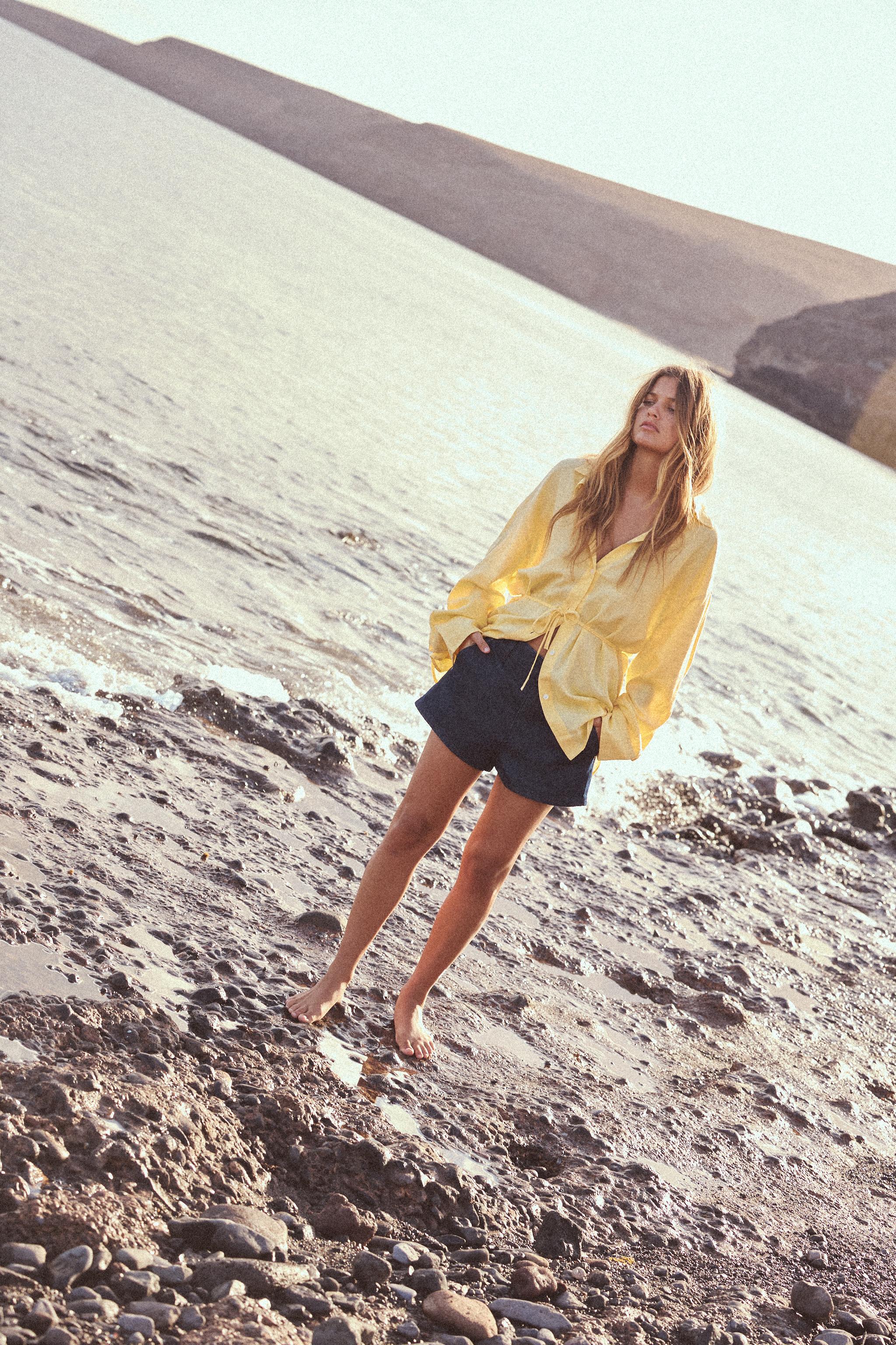 CHEMISE OVERSIZE AVEC LIN