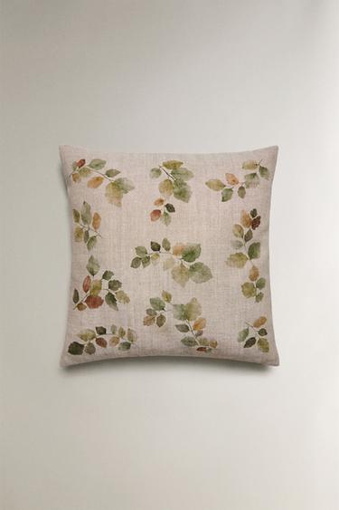 HOUSSE DE COUSSIN FEUILLES - Beige clair de Zara - Image 2