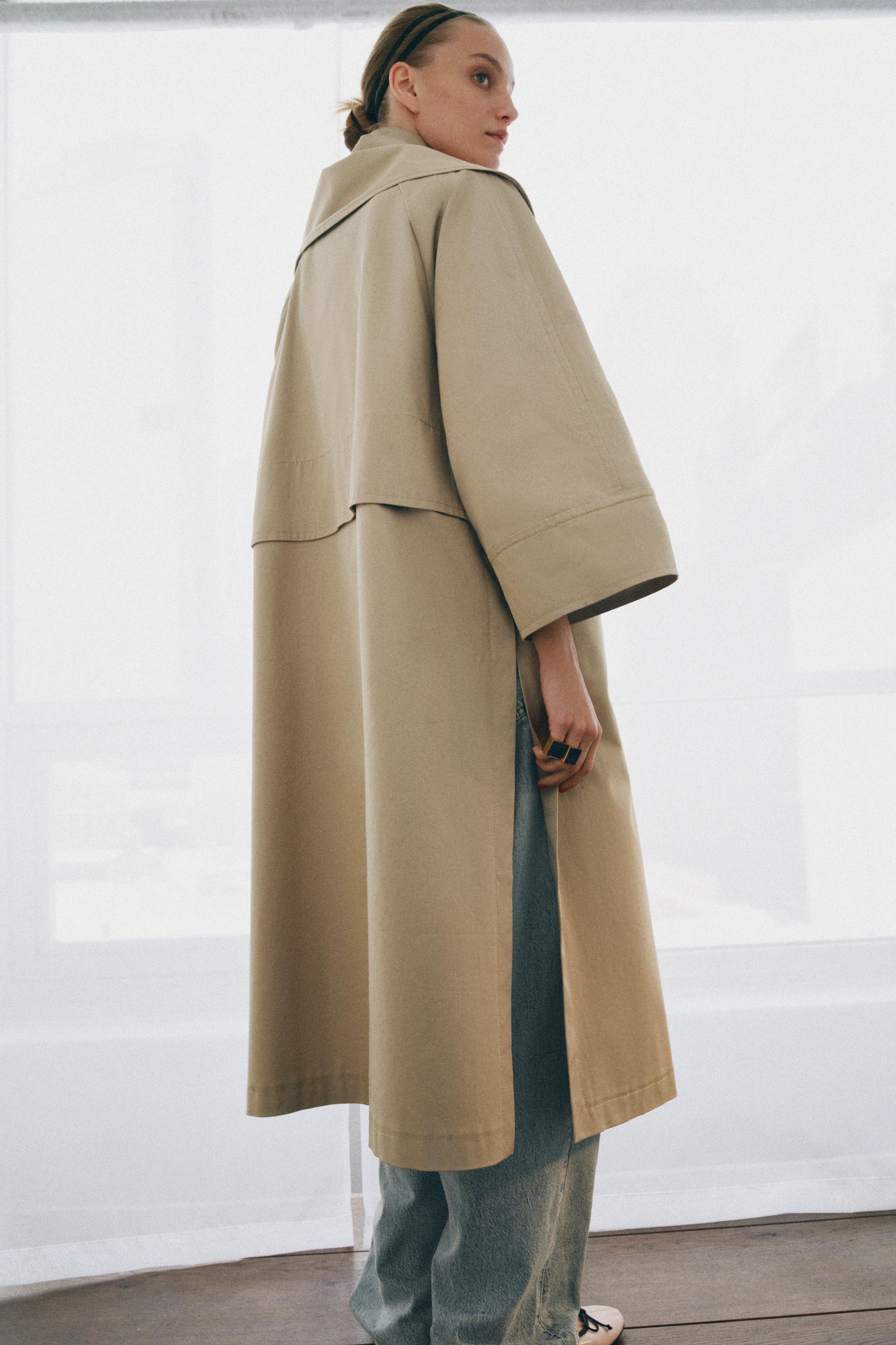 OVERSIZE TRENÇKOT EŞARP ZW LIMITED EDITION KOLEKSİYONU - Görsel 3