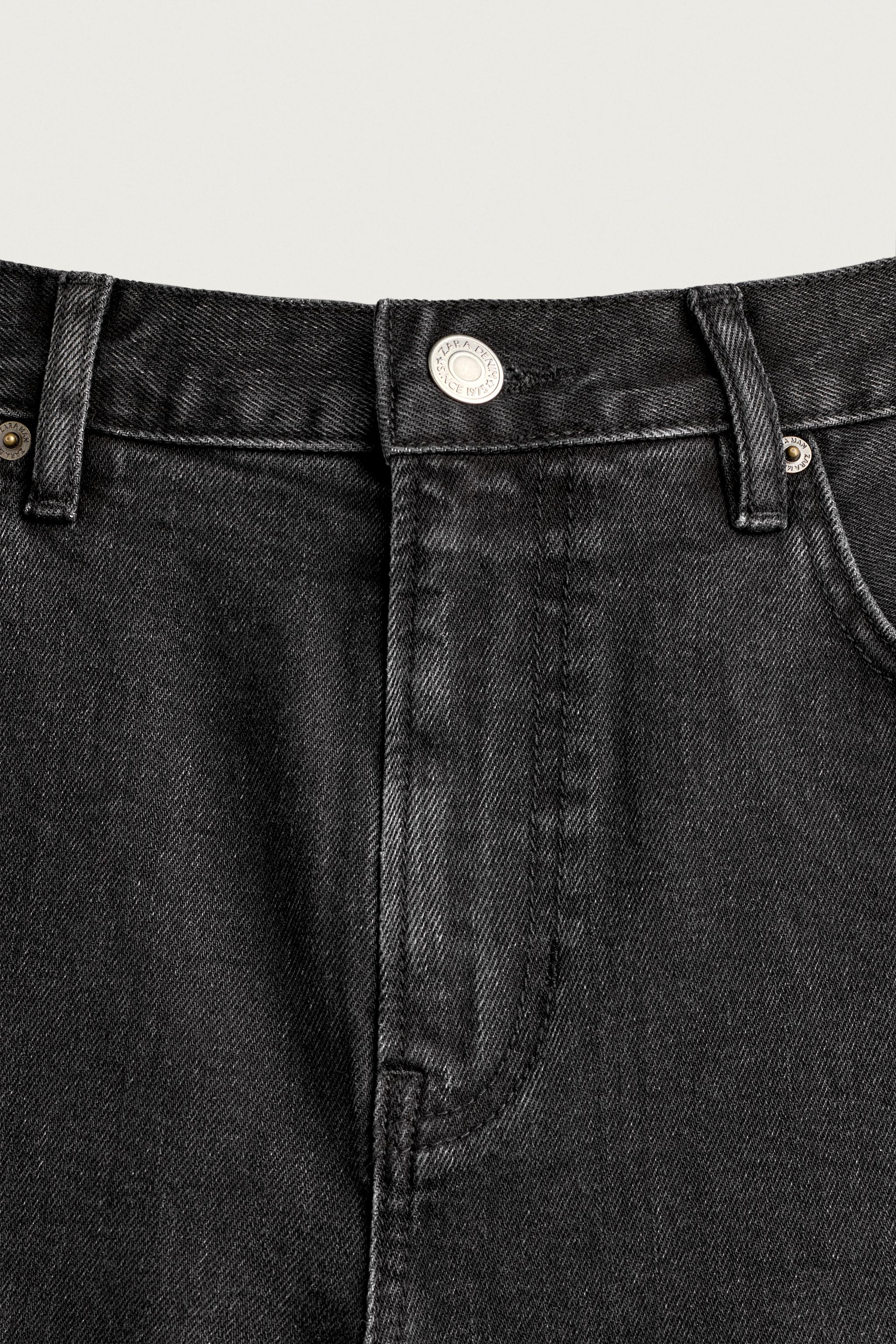 Мужские джинсы Zara SLIM CROPPED FIT JEANS — фото 9