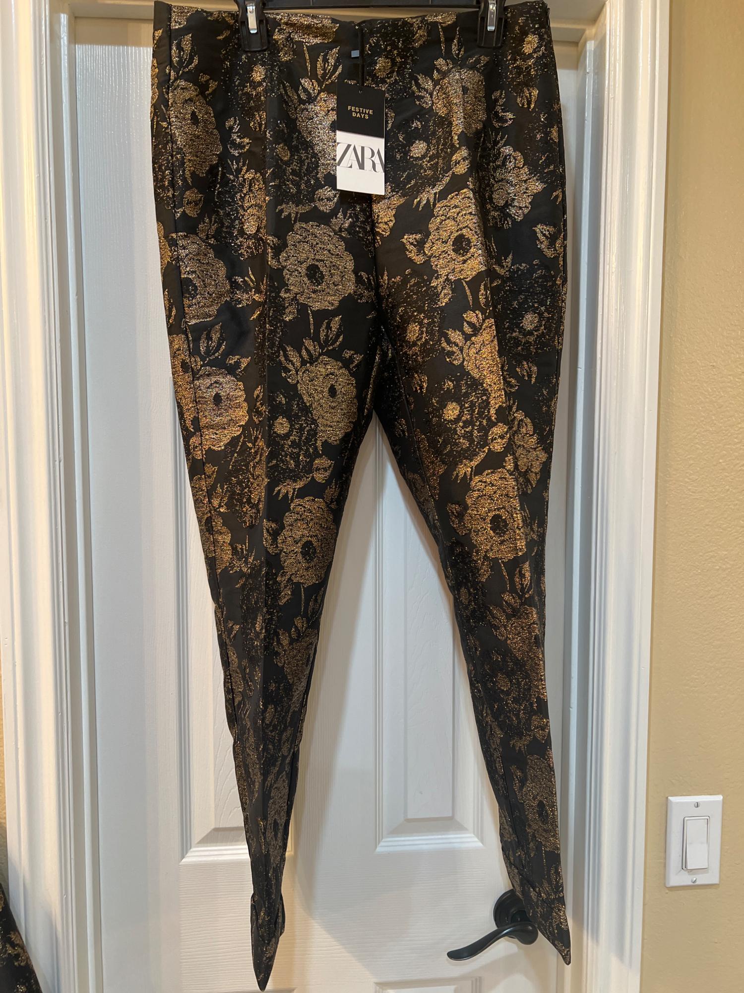 FAUX LEATHER HIGH-WAISTED PANTS