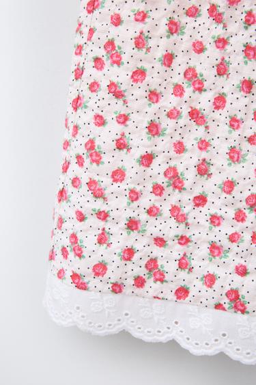 SMALL FLOWER CULOTTES TROUSERS - Red by Zara - Image 3