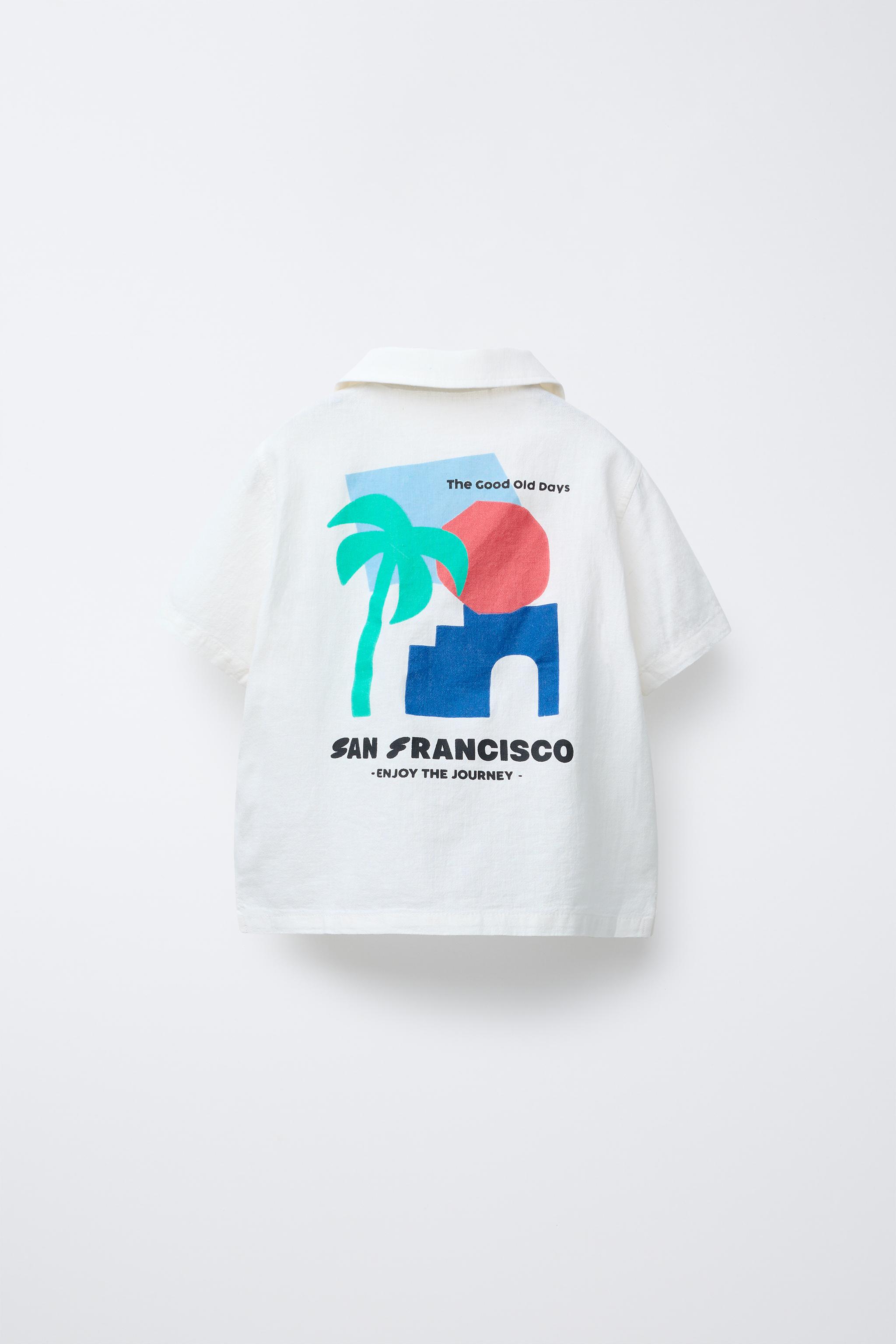 CHEMISE IMPRIMÉE AVEC LIN