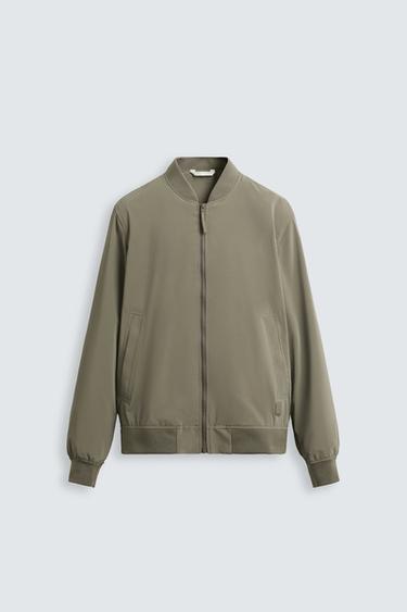 CAZADORA BOMBER LIGERA - kaki-med de Zara
