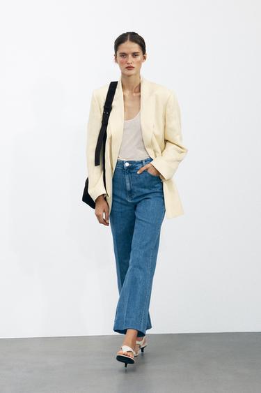 JEANS ZW COLLECTION PALAZZO TIRO ALTO - Azul de Zara - Imagen 0