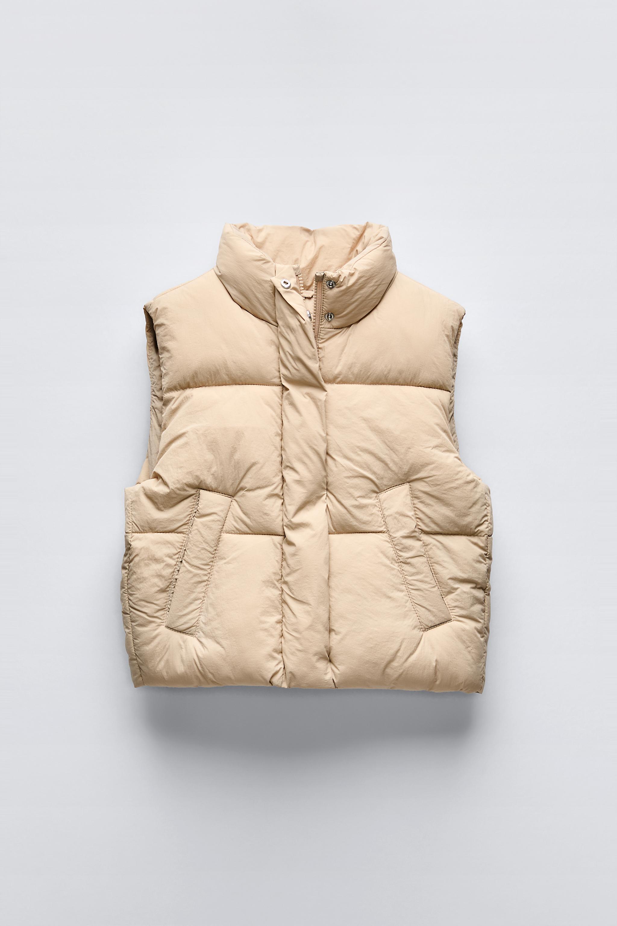 Giacca Senza Maniche Zara Padded Gilet Zara Gilet Weste Hooded