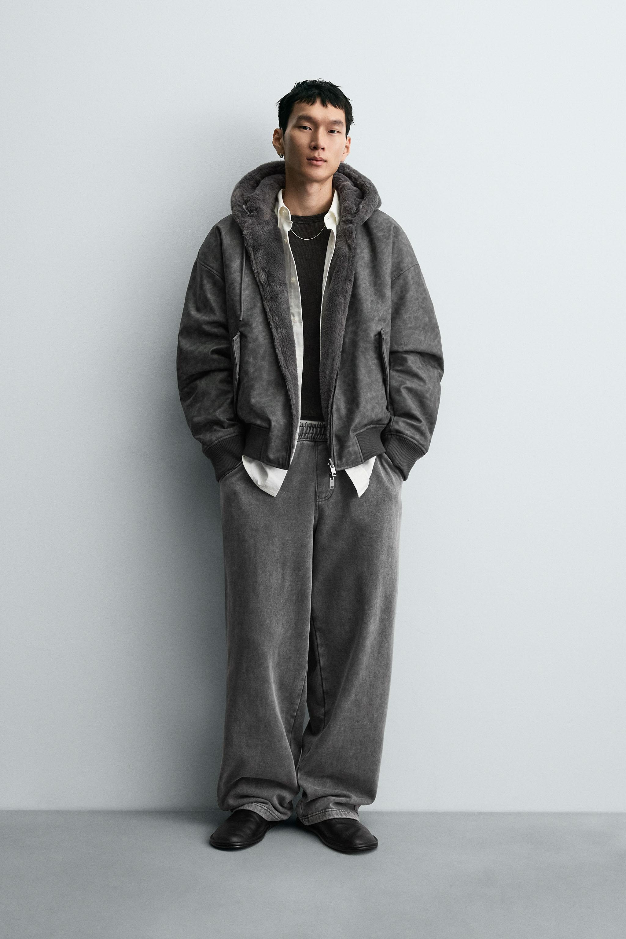 dp5 ZARA MAN 総柄 朱雀 ジャンパー ブルゾン 黒 メンズLサイズ dp5 ZARA MAN 総柄 朱雀 ジャンパー ブルゾン 黒 メンズLサイズ