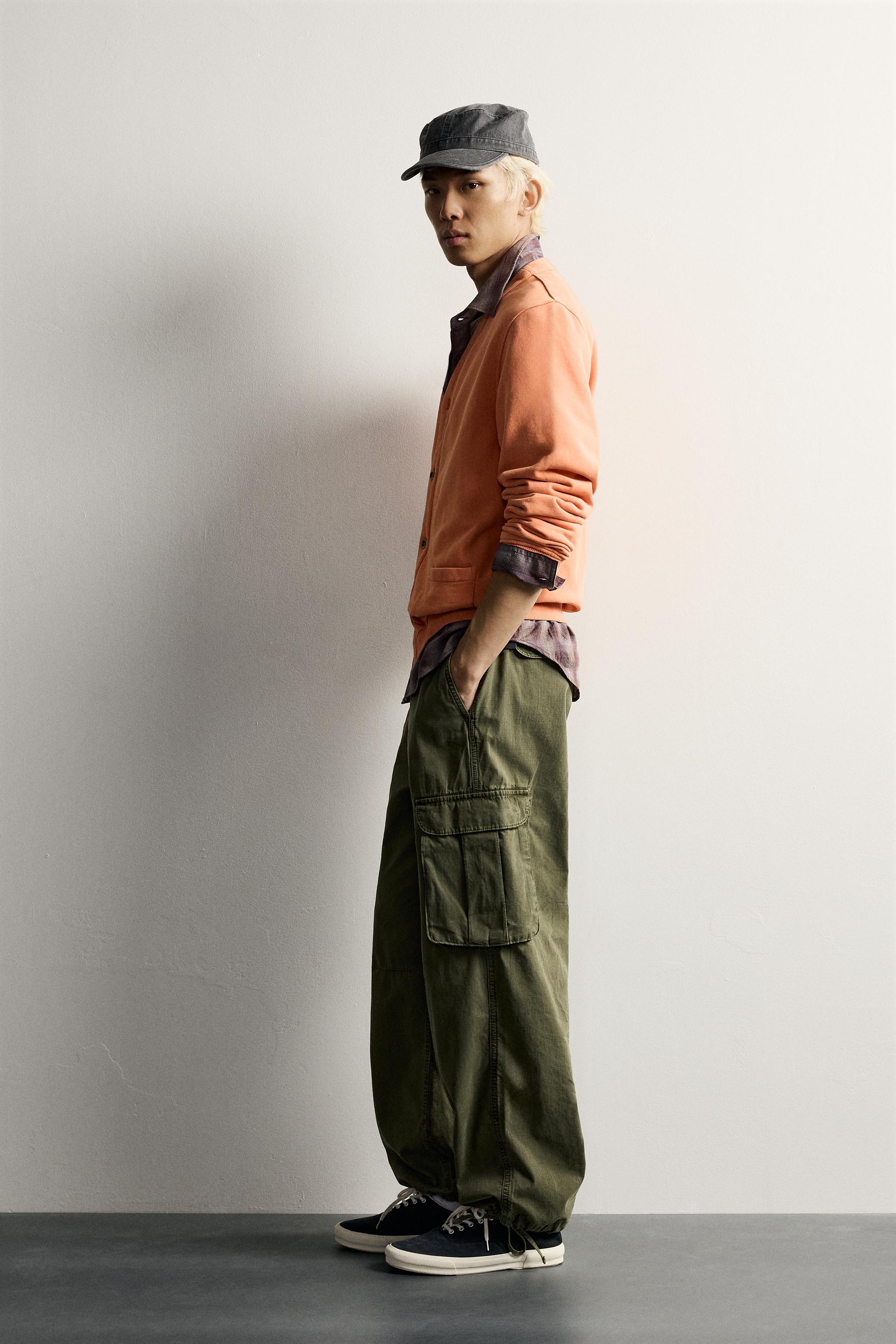 WASHED RELAXED FIT CARDIGAN