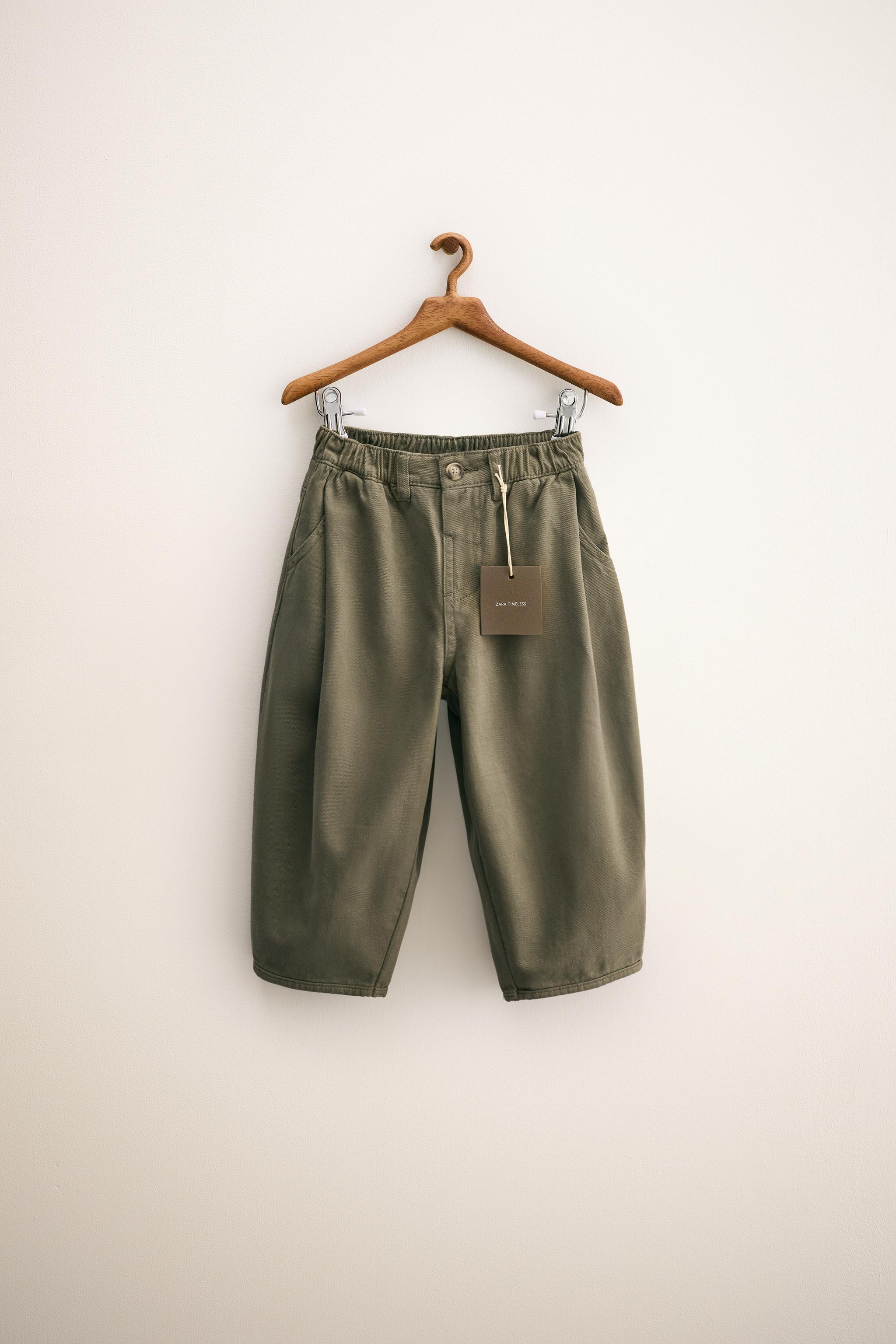 ZARA TIMELESS - バルーンパンツ ダーツ入り - グリーン | ZARA Japan