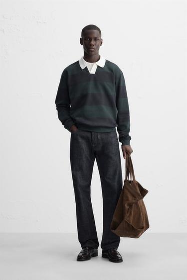 КОМБИНИРОВАННОЕ ПОЛО В ПОЛОСКУ — Полоски от Zara — изображение 0