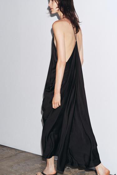 ROBE SATINÉE ZW COLLECTION - Noir de Zara - Image 5