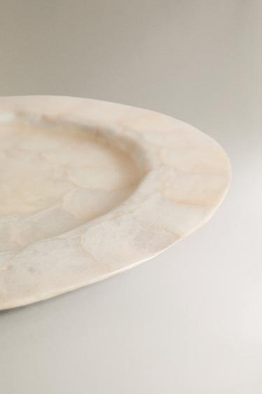 ASSIETTE DE PRÉSENTATION NACRE - Beige clair de Zara - Image 3