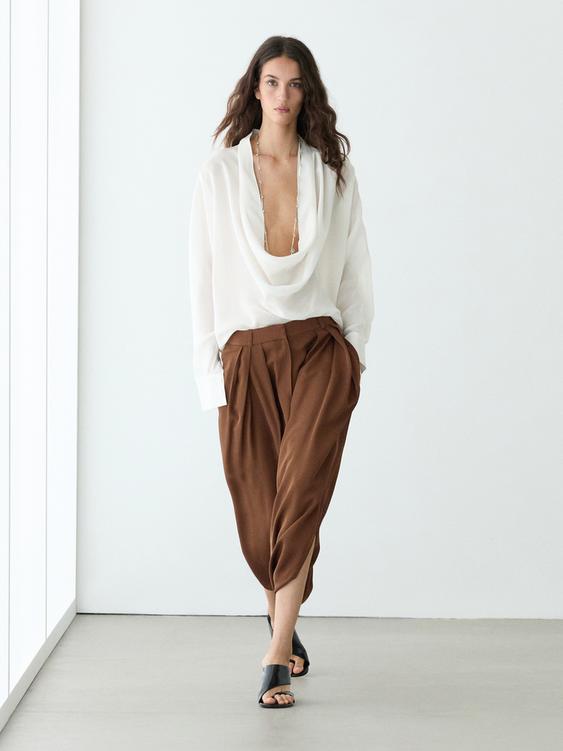 Flowing pleated skort from Zara - $130