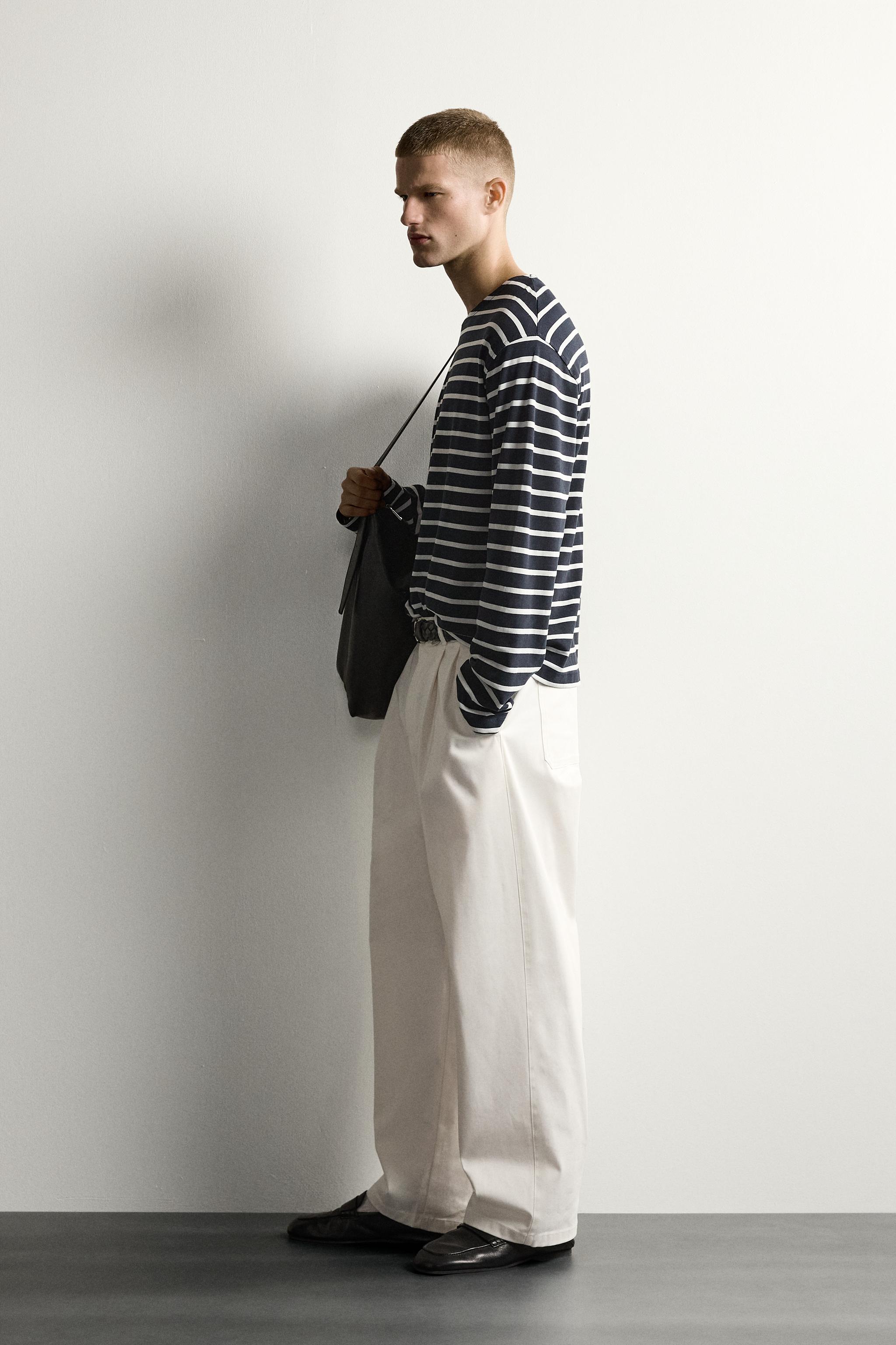 STRIPED JACQUARD T-SHIRT AARON LEVINE X ZARA