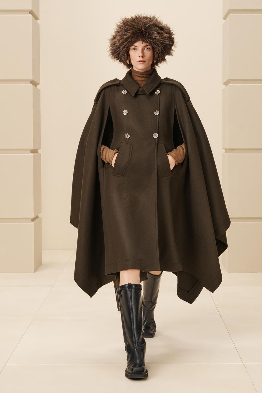 ZARA - 新品 ZARA オーバーサイズ ウールブレンドコート Mサイズの通販 