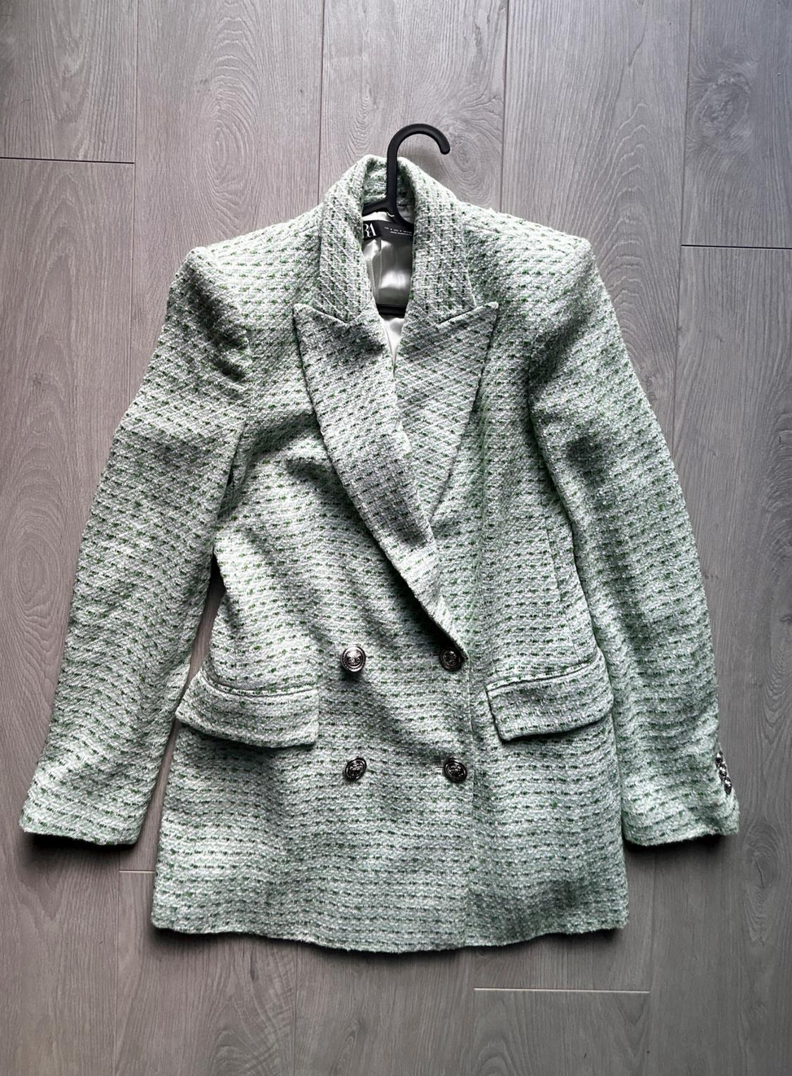 TEXTURED CHECK BLAZER - Image 3