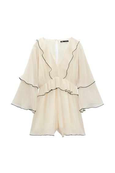 SHORT FRILLED JUMPSUIT