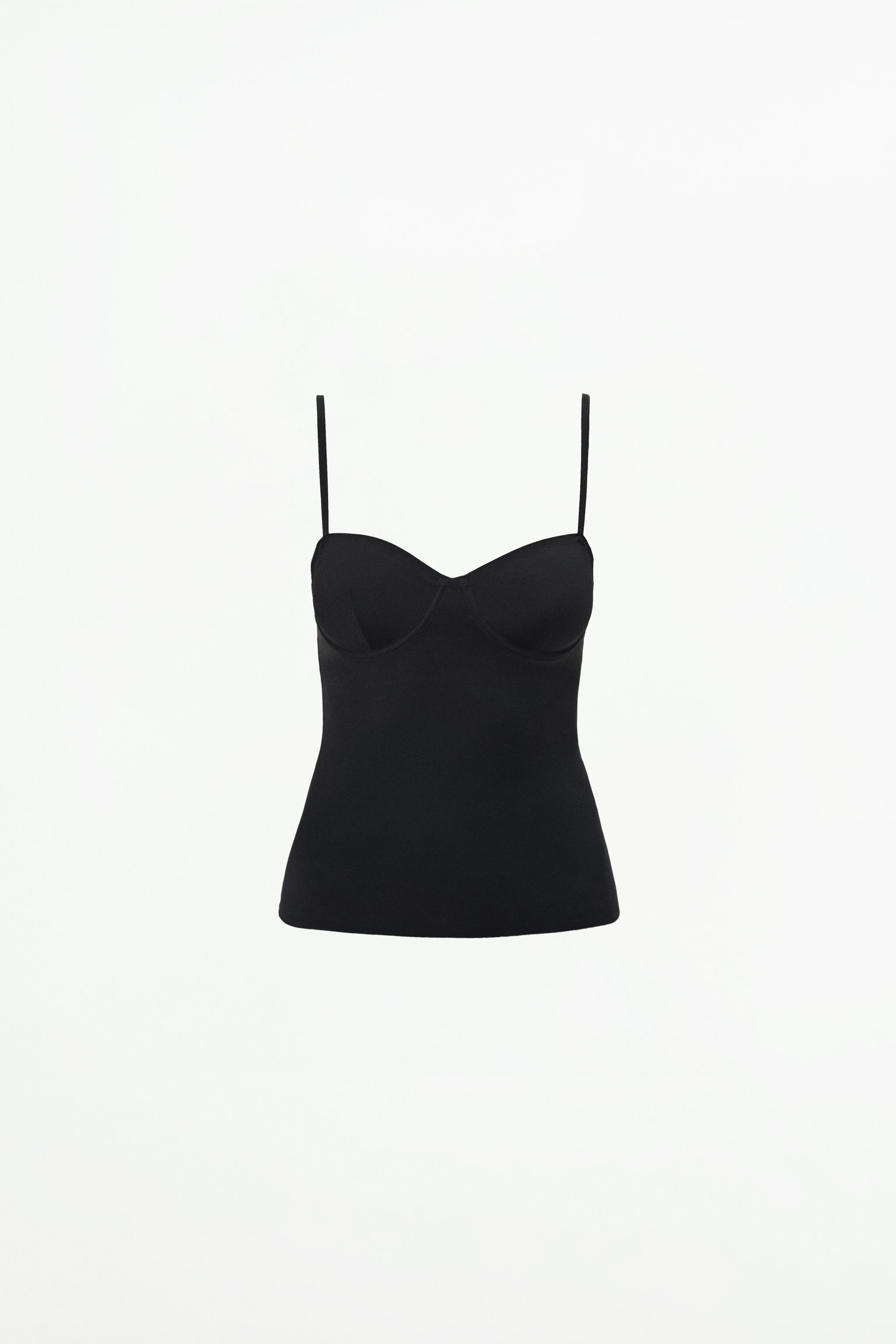 UNDERWIRE SHAPING TOP - Black