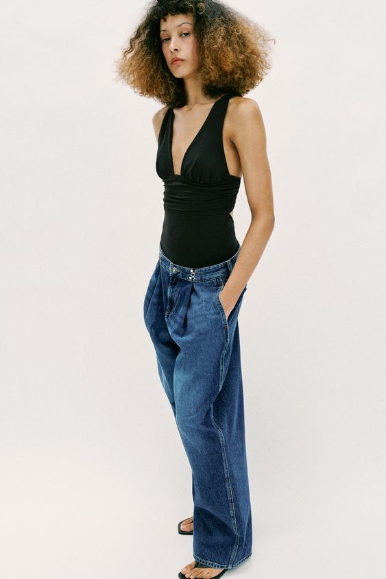OPEN-BACK POLYAMIDE BODYSUIT from Zara - $35.90