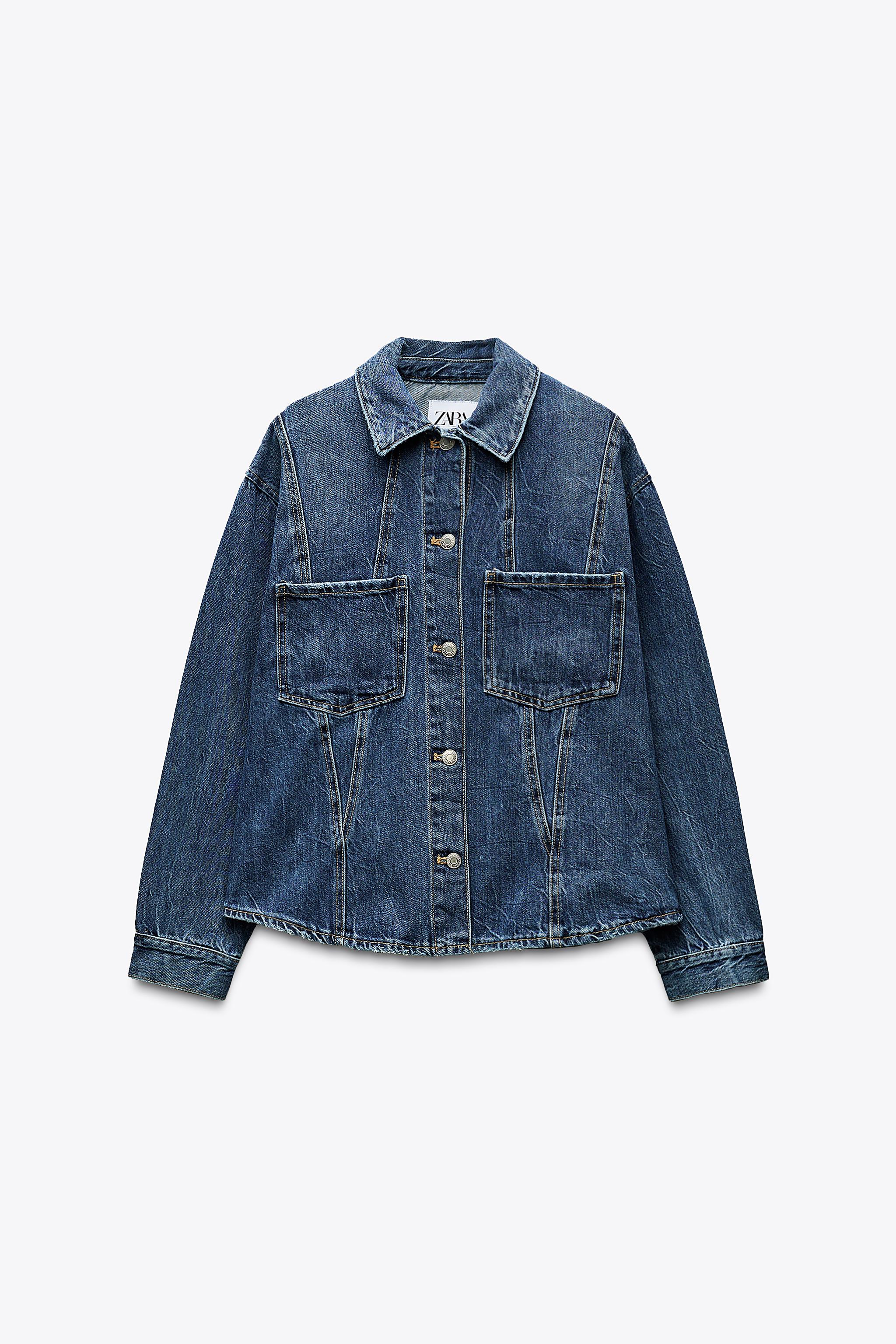 ZARA - ZARA TRF リボンデニムシャツ Mの通販 by lilyy's shop