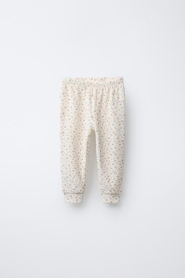 1 1/2-6 ANS/ PYJAMA VELOUR FLEURS - Écru de Zara - Image 3
