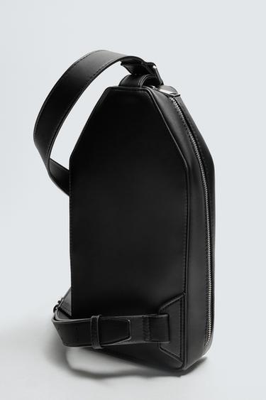 PLAIN VERTICAL CROSSBODY BAG - Black by Zara - Image 6