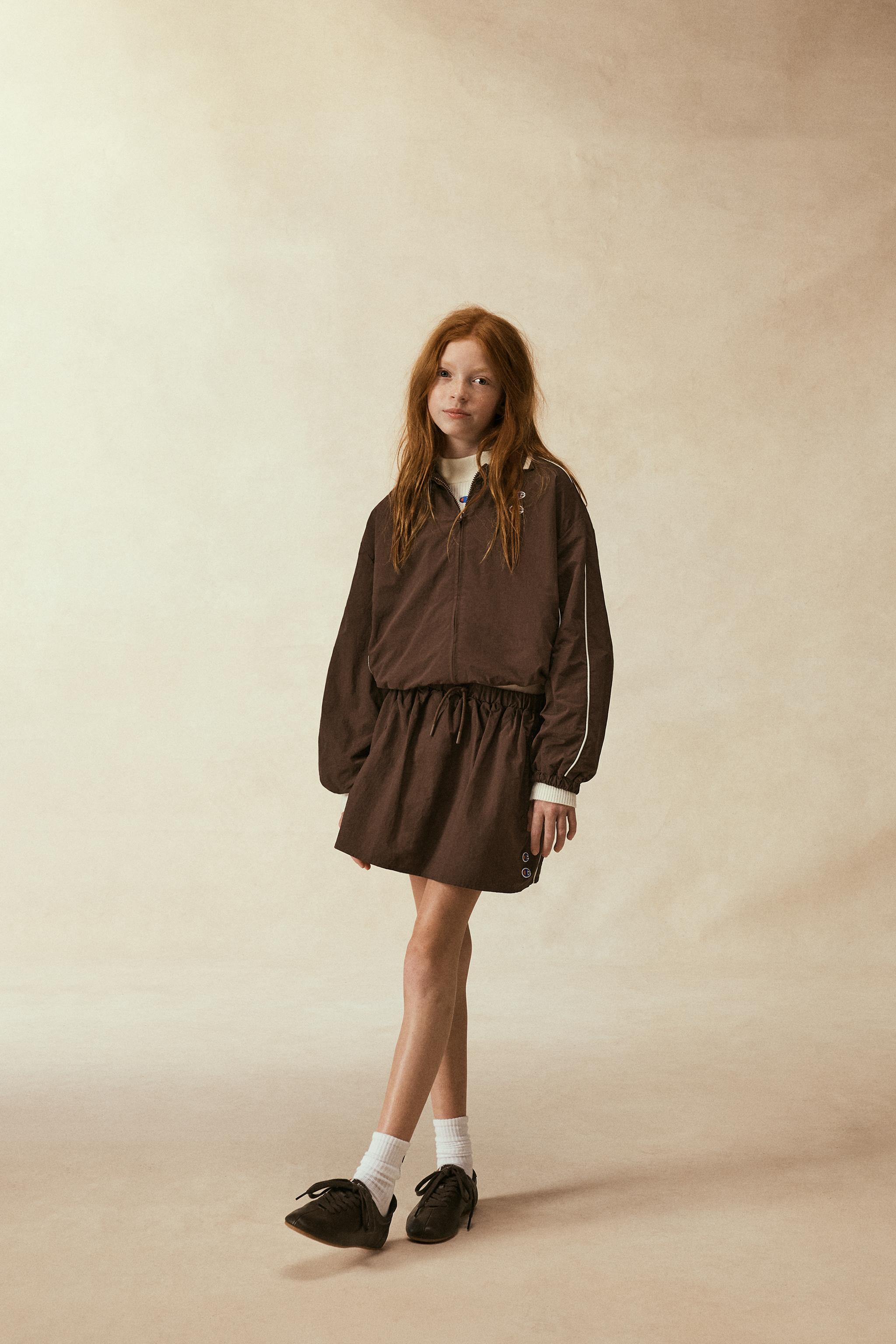 CHAMPION ® X ZARA NYLON JACKET WITH BAG - Brown | ZARA United States