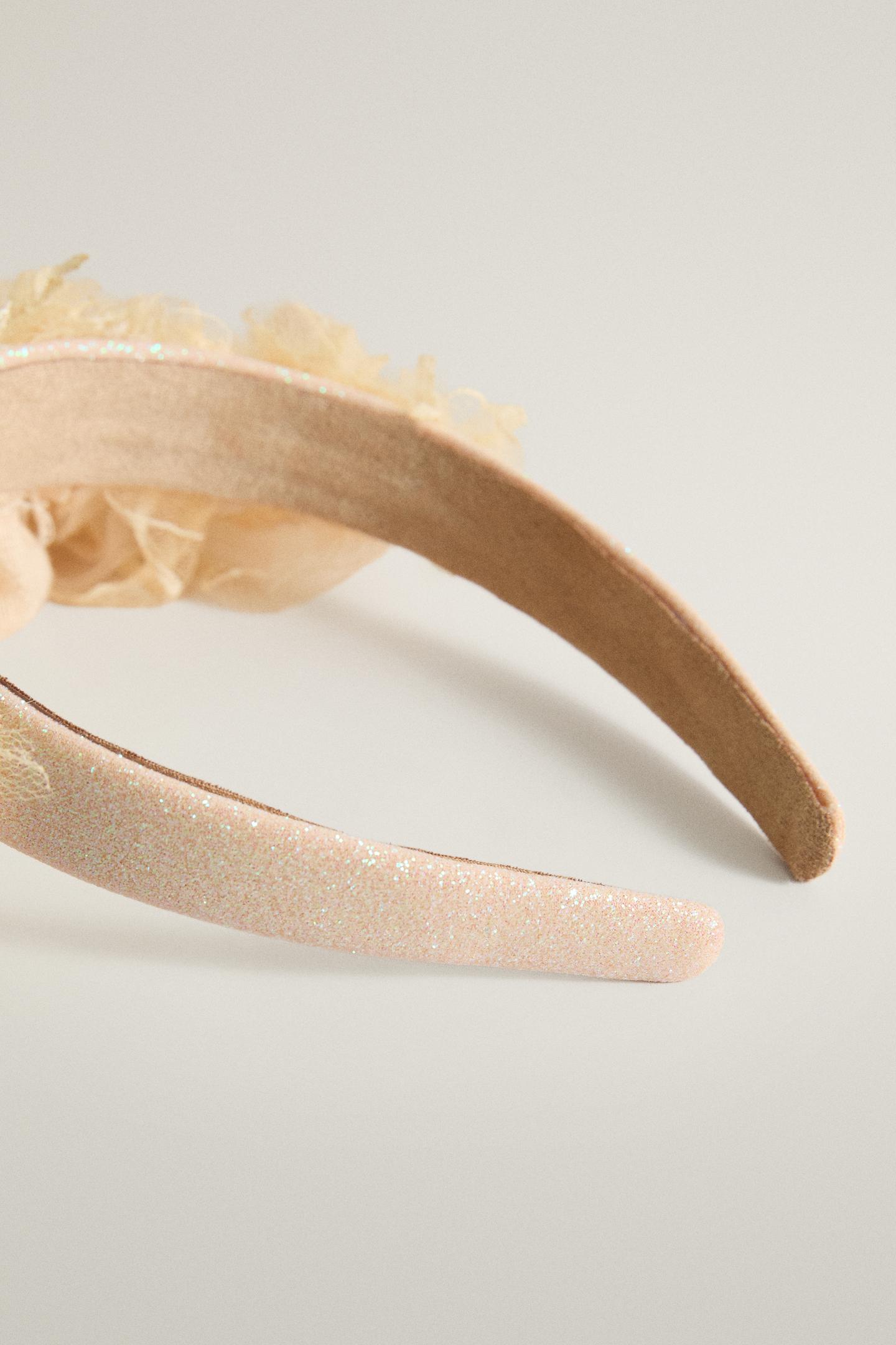 Детские аксессуары для волос Zara Halloween Bride Headband, цвет: Кремовый — фото 4